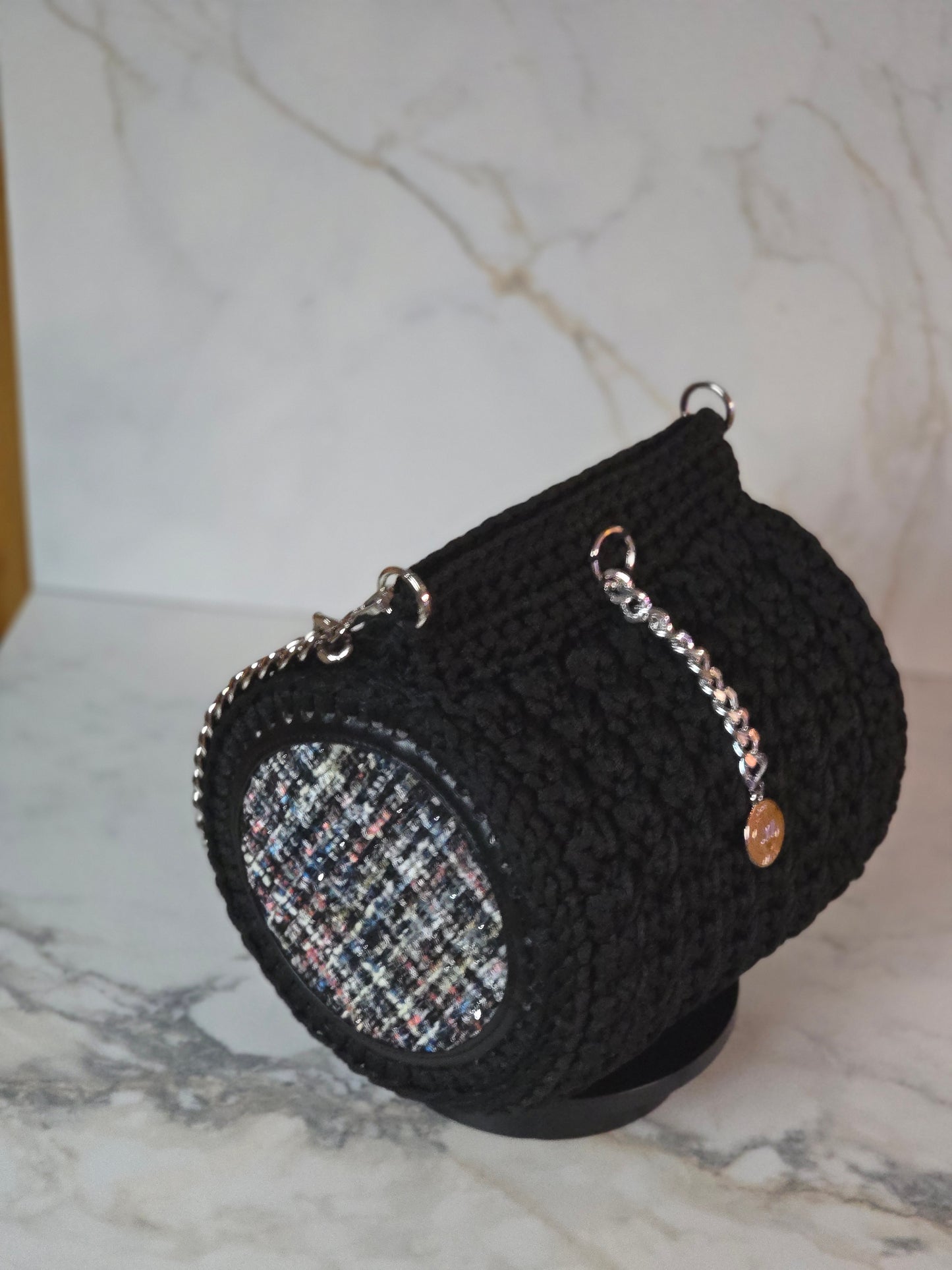 Black Barrel Purse