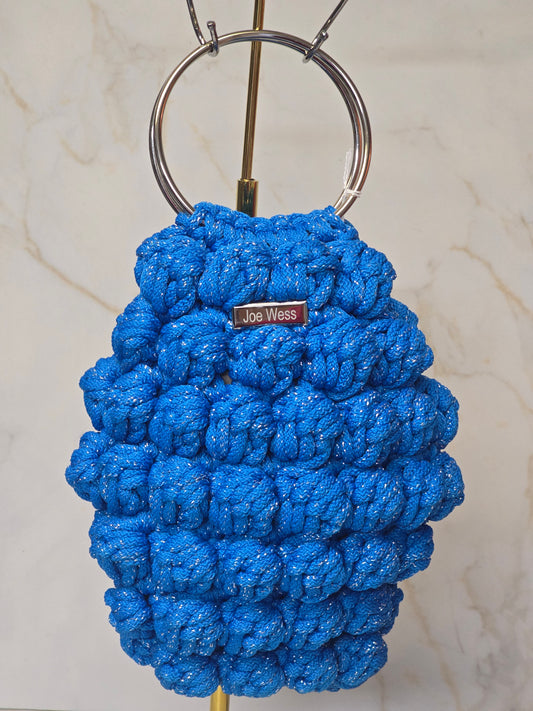 Blue Bubble Purse