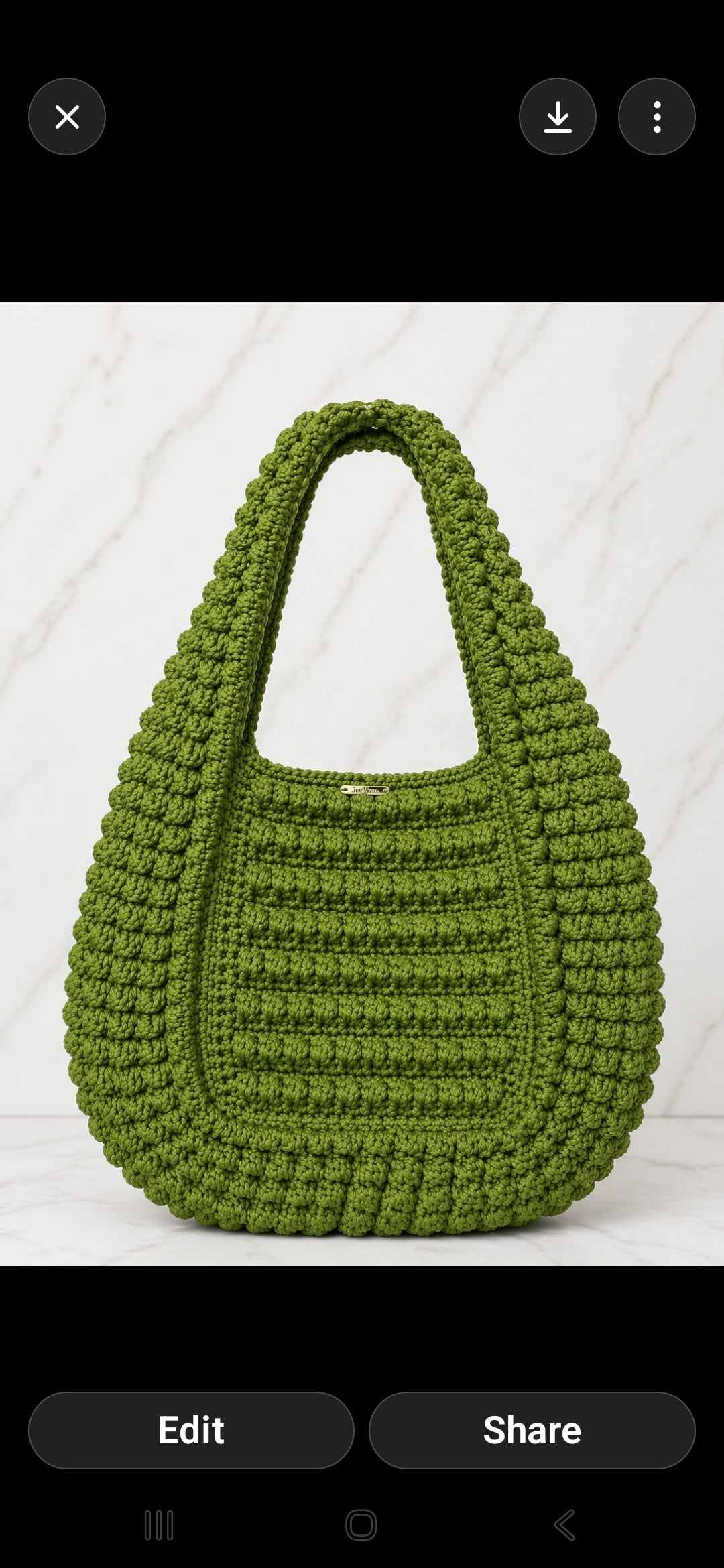 The Electric Moss Bobble Tote Purse