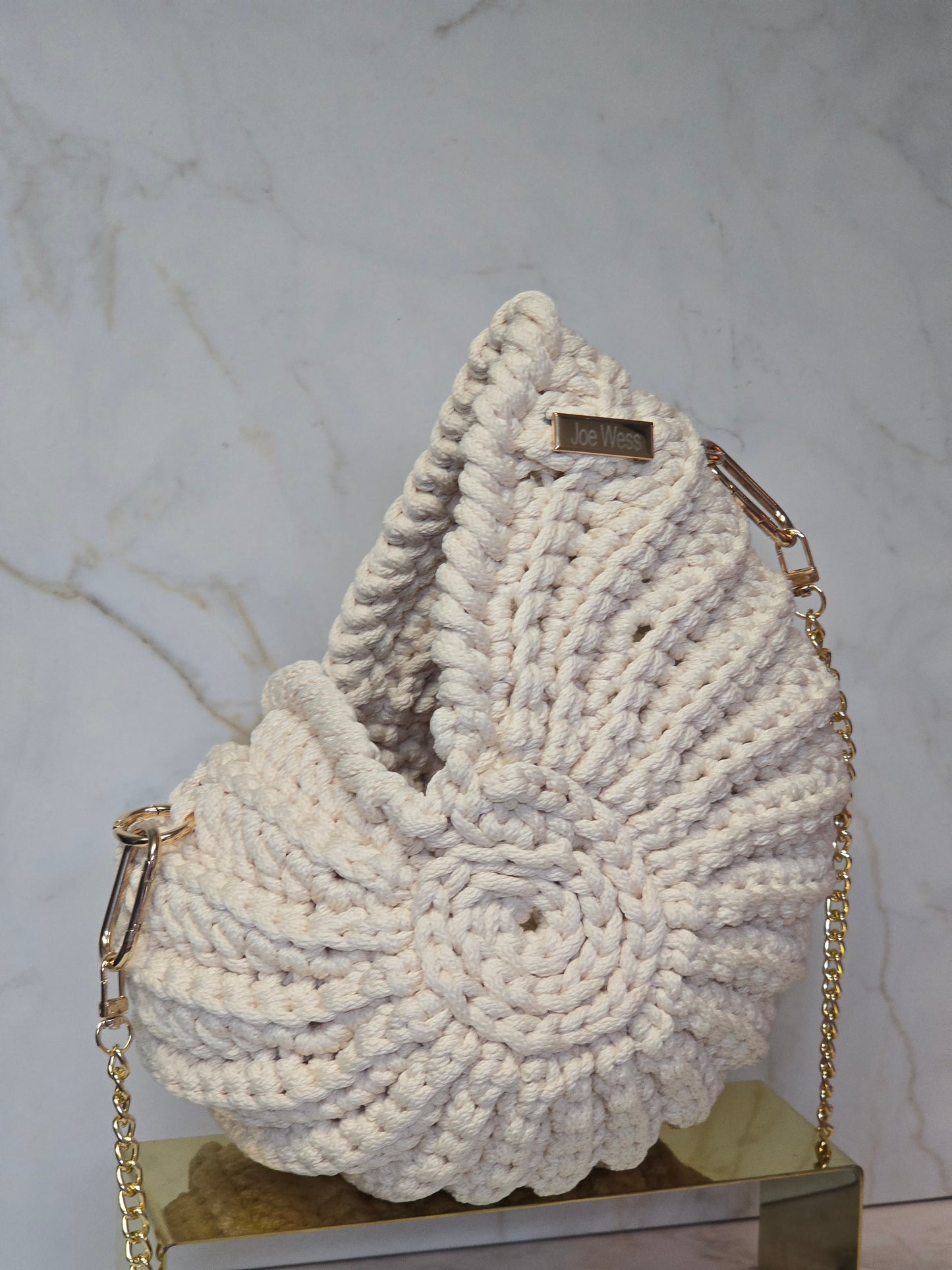 Beige Seashell Purse
