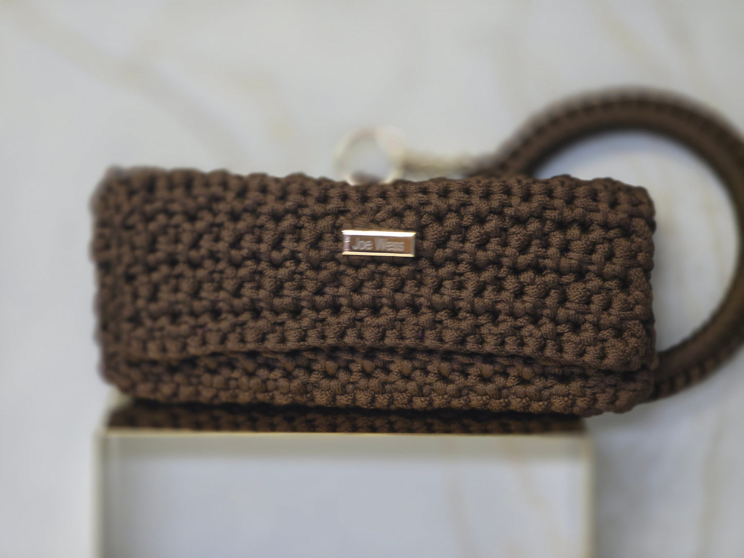 Classic Elegant Brown Wristlet