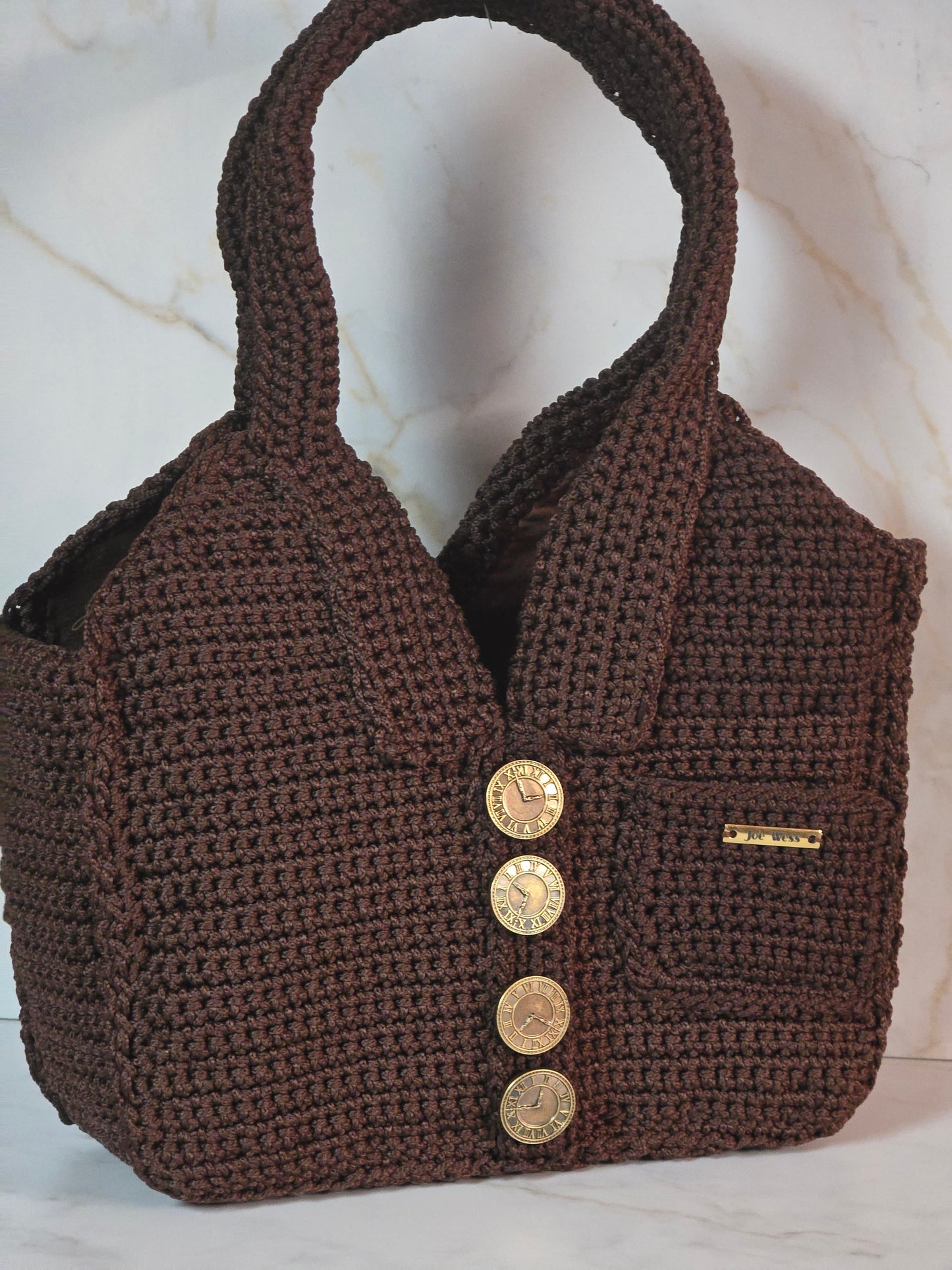 Dark Brown Shirt Purse